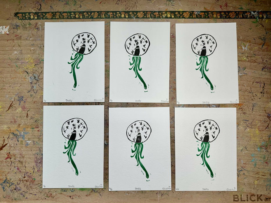 "dandy" - block print