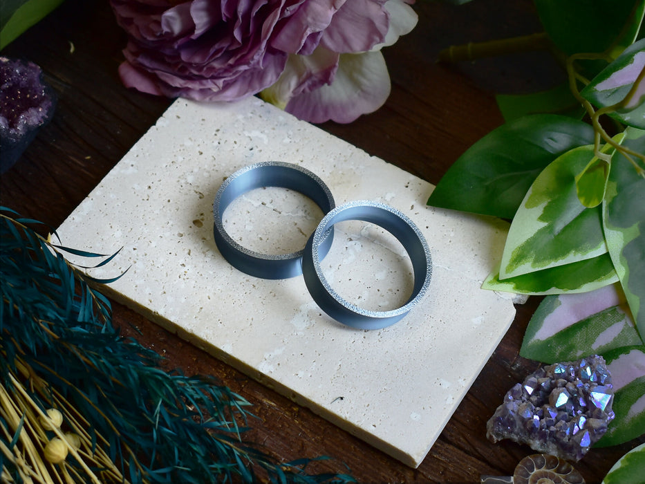 Ear Tunnels 10-100mm Silver | Pair |Ultra Light Thin-wall Ear Plugs | Gauge Earrings | Gauged Plugs