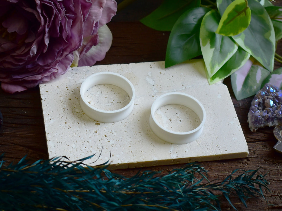 Ear Tunnels 10-100mm Cotton White | Pair | Ultra Light Thin-wall Ear Plugs | Gauge Earrings | Gauged Plugs