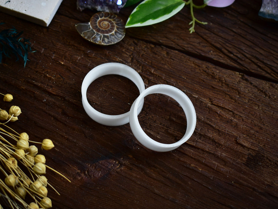 Ear Tunnels 10-100mm Transluent White | Pair |Ultra Light Thin-wall Ear Plugs | Gauge Earrings | Gauged Plugs