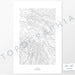 Aspen, Colorado ski area poster with topograpy contour lines in black on a white background. Customizable text makes it a great map art gift idea.