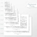 Available sizes for Badlands National Park topographic maps. 5x7, 8x10, 11x14, 16x20, 18x24, 24x36, and 27x40 posters shown. as black and white prints on a gray background.