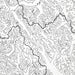 Close-up of contour lines that represent North Cascades National Park topography on the map poster.