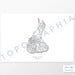 Map wall decor of Block Island, Rhode Island with modern map art in black and white.