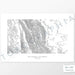 Horizontal Bob Marshall Wilderness, Montana poster with topography.