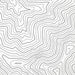 Zoomed in view of Boundary Peak, Nevada poster with a topographic map.