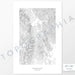 Breckenridge, Colorado ski area poster with topograpy contour lines in black on a white background. Customizable text makes it a great map art gift idea.