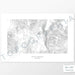 Horizontal Butte, Montana poster with topography.