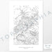 Vertical orientation Canyonlands National Park poster with topographic map design.