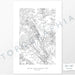 National Park print of Capitol Reef with topography art.
