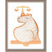 Capybara Zodiac Foiled Print - 07 - Libra Posters, Prints, & Visual Artwork JoyousJoyfulJoyness 