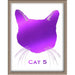 Cat Silhouette Foiled Print (Style 5) Posters, Prints, & Visual Artwork JoyousJoyfulJoyness 