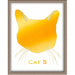 Cat Silhouette Foiled Print (Style 5) Posters, Prints, & Visual Artwork JoyousJoyfulJoyness 