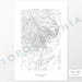 All sizes of the Catskill Mountains, New York topography vertical prints.