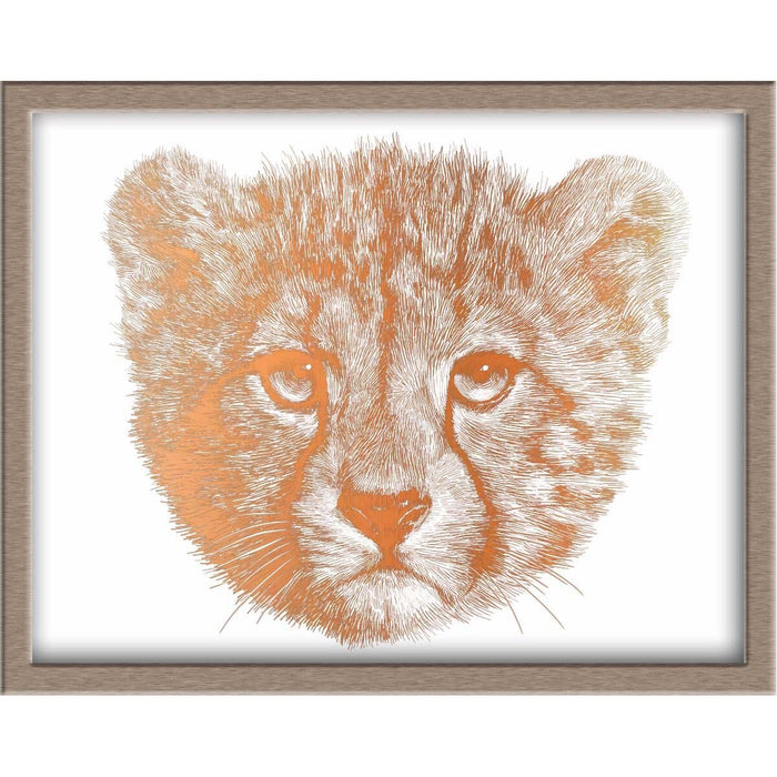 Cheetah Cub Foiled Print Posters, Prints, & Visual Artwork JoyousJoyfulJoyness 