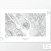 Map wall decor of Crested Butte, Colorado with modern map art in black and white.
