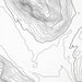 Close-up of black labels and contour lines for Crested Butte, Colorado poster with map art.