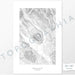 Poster print of Crested Butte ski area in Colorado with topography art.