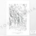 Vertical orientation Death Valley National Park poster with topographic map design.