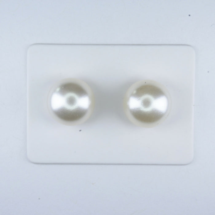 Fresh Water Pearl Earrings in 2 colors and 3 sizes or as a 6 pack. Magnetic, Hypoallergenic Surgical Steel Stud or Clip-on