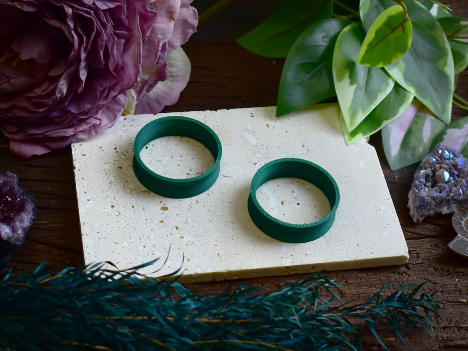 Ear Tunnels 10-100mm Emerald Green | Pair | Ultra Light Thin-wall Ear Plugs | Gauge Earrings | Gauged Plugs