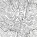 Close look at the Eagle Cap Wilderness's topographic map art. Clean lines give it a modern and minimalist style.