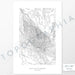 Eagle Cap Wilderness, Oregon poster with topograpy contour lines in black on a white background. Customizable text makes it a great map art gift idea.