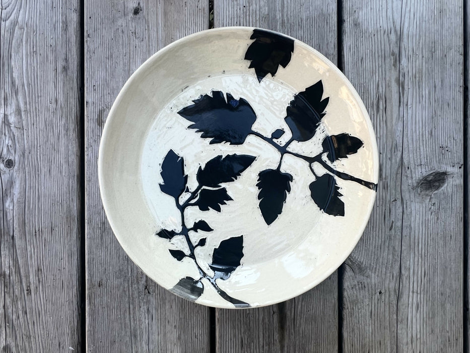 large tomato vine serving plate
