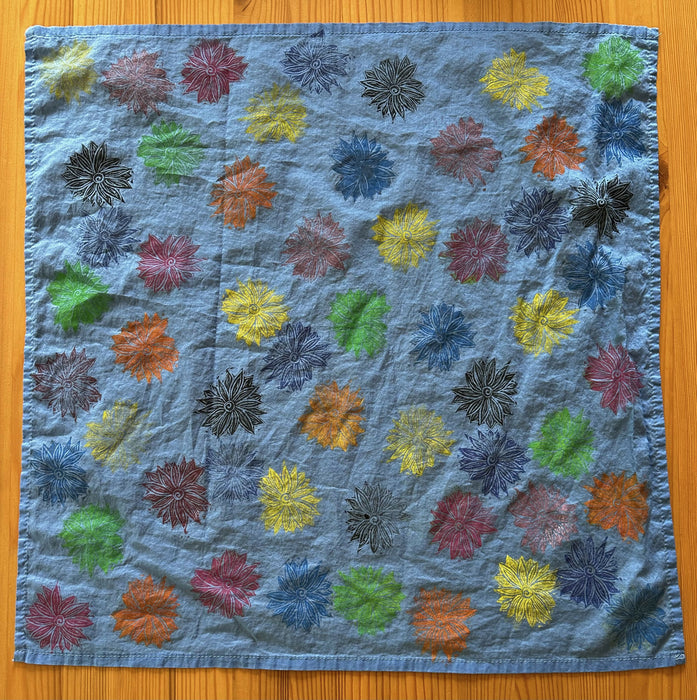 Multi-flowers on cornflower