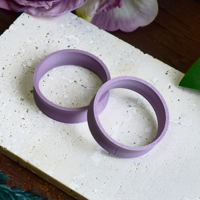 Ear Tunnels 10-100mm Lavender | Pair | Ultra Light Thin-wall Ear Plugs | Gauge Earrings | Gauged Plugs