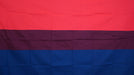 bi flag, colors are pink, purple and blue