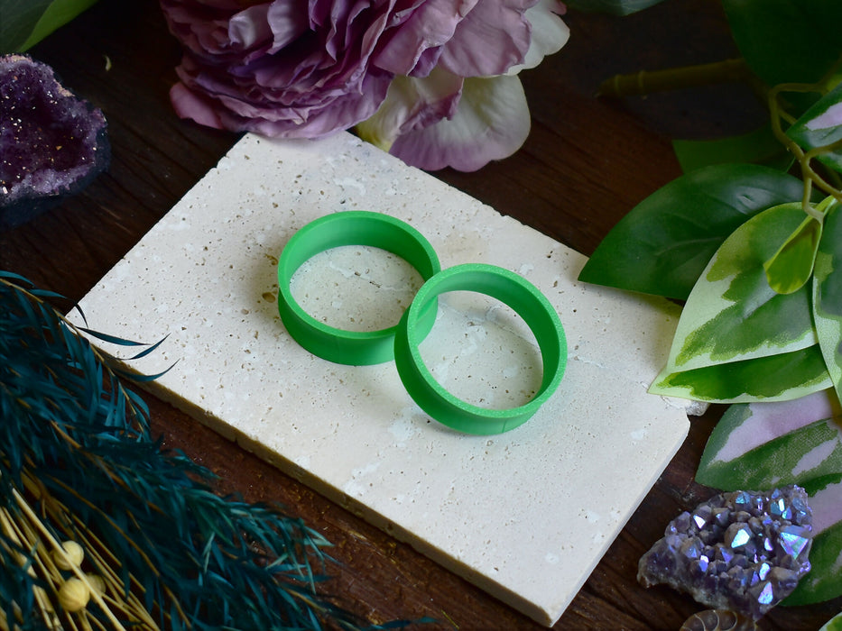 Ear Tunnels 10-100mm Green | Pair |Ultra Light Thin-wall Ear Plugs | Gauge Earrings | Gauged Plugs