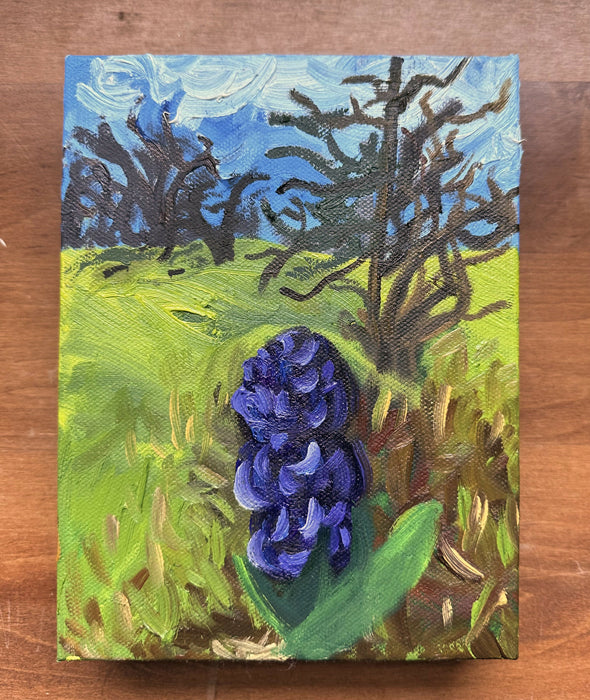 "Hiya Hyacinth" - original oil painting