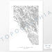 Example art map print of Glacier Bay National Park. Art uses verticle orientation. Print shows landscape of the area using elevation data. On the artwork is a title and concise info of location and elevation. Custom map decor