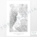 Vertical orientation Grand Teton National Park poster with topographic map design.