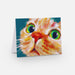 Close Encounters Collection - Green Eyes Greeting Card - Blank Card with a Ginger Cat with Sparkling Green Eyes (Limited Quantities) Greeting Card JoyousJoyfulJoyness 