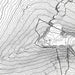 Close-up of black labels and contour lines for Haleakala National Park poster with map art.