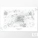 Horizontal Humphreys Peak poster with topography.