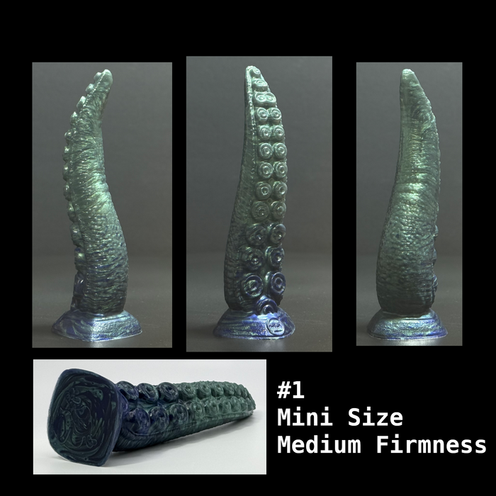 NSFW * Takuma - The Nanaimoteuthis Tentacle Dildo (Pre-Mades - Mini Size) * Body-Safe Platinum Cure Silicone