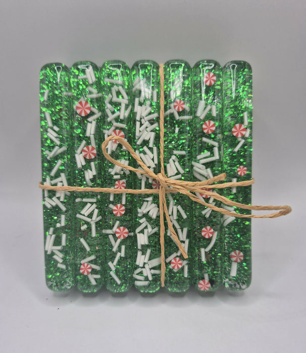 Peppermint Coaster Set