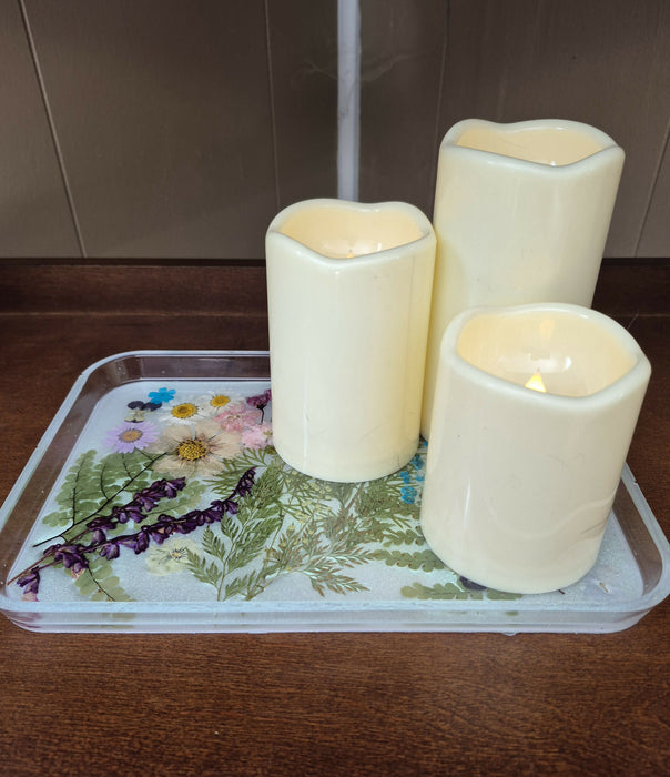 Floral Tray **Flawed**