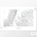 Horizontal custom topo map print of Jackson Hole, WY. Contour lines show the mountain slopes and topography of the area. Mountain elevation artwork.