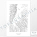 Jackson Hole, Wyoming poster with topograpy contour lines in black on a white background. Customizable text makes it a great map art gift idea.