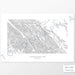 Horizontal custom topo map print of Jasper National Park. Contour lines show the topography of the area. National Park artwork