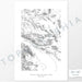National Park print of Joshua Tree with topography art.
