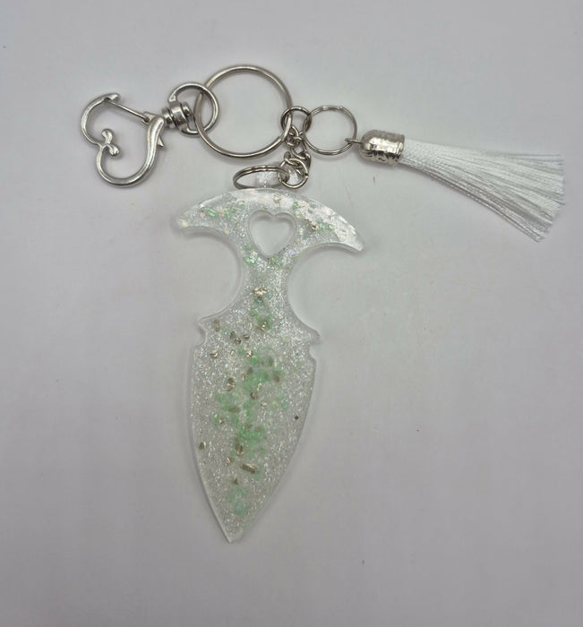 Dagger Safety Keychain (Light Green)