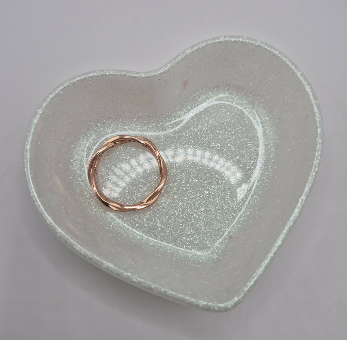 White Heart Ring Dish **Flawed**