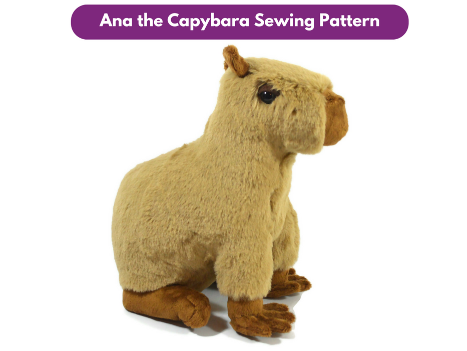 Ana the Capybara - Plush Sewing Pattern
