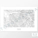 Horizontal Keystone Ski Resort, Colorado poster with topography.