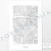 Keystone Ski Resort, Colorado poster with black and white contour lines to represent topography